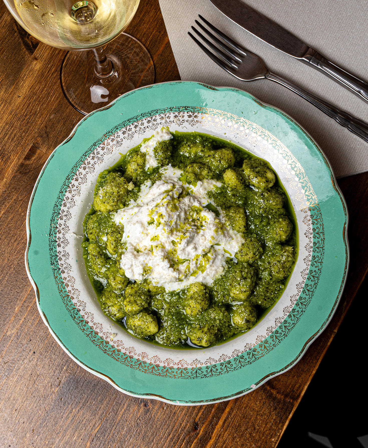 Gnocchi al pesto