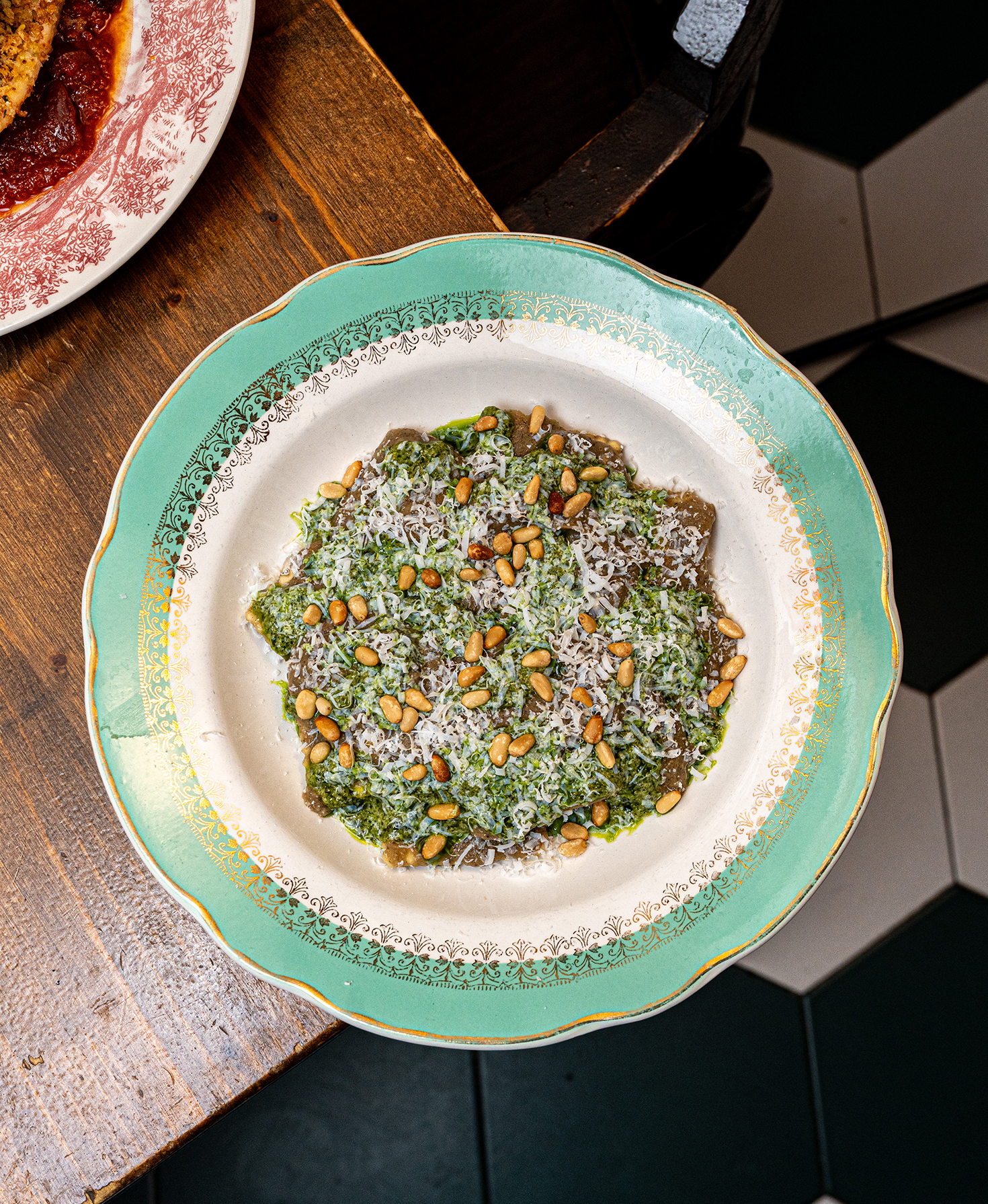 Raviolis de burrata a la norma