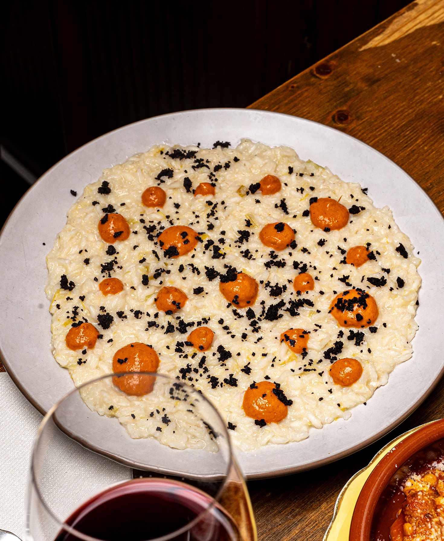 Rissoto de bacallà i romesco