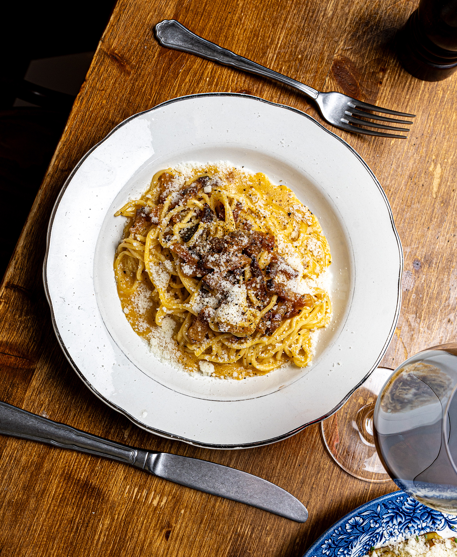 Spaghetti a la carbonara